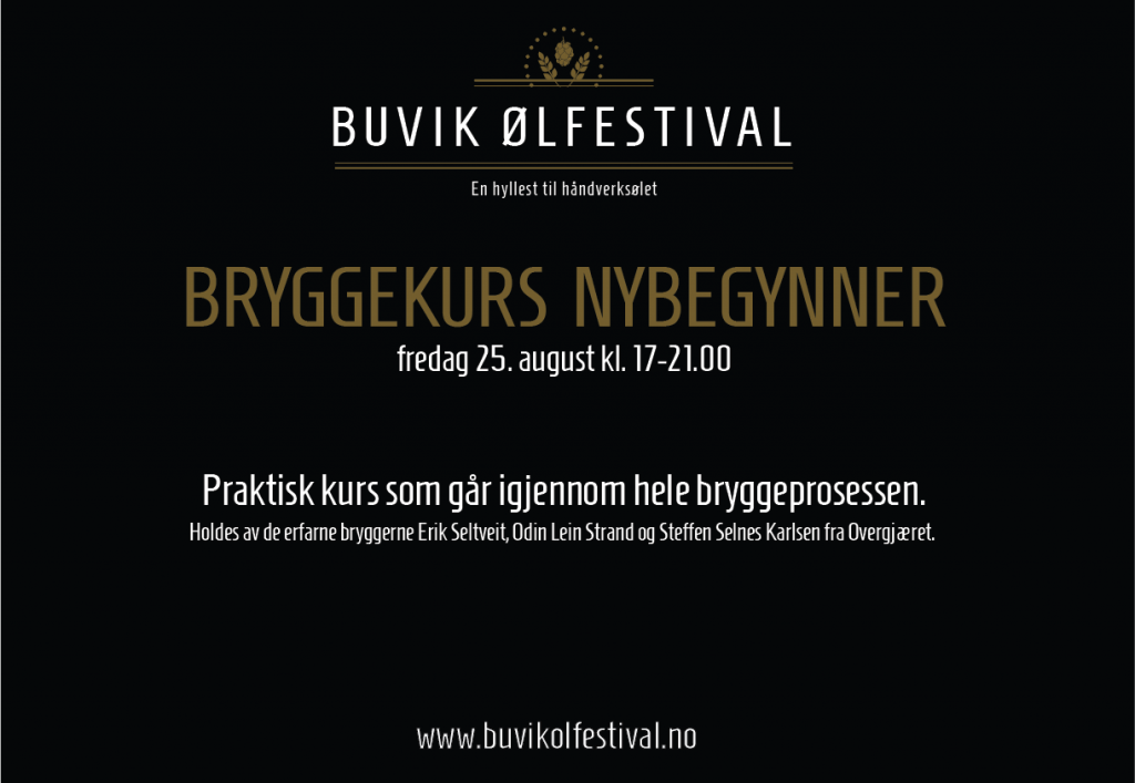 Bryggekurs for nybegynnere.