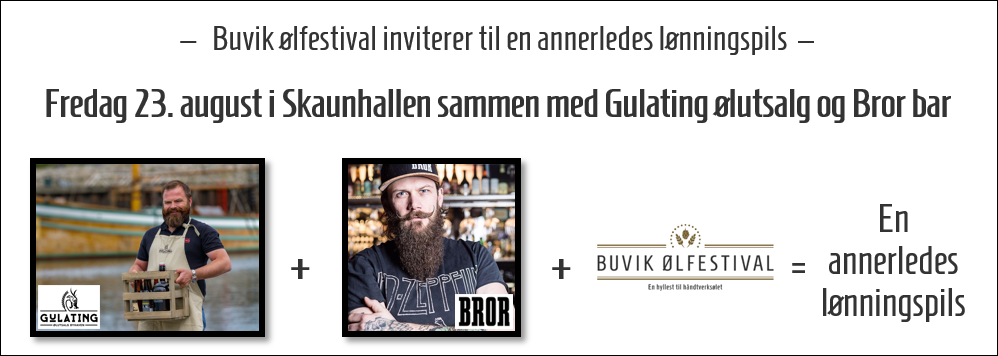 En annerledes lønningspils fredag 23. august 2019 med Gulating ølutsalg Byhaven og Bror Bar