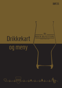 Menyen til Buvik ølfestival 2025